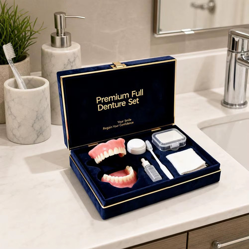 Premium silicone dentures kit - silicone,