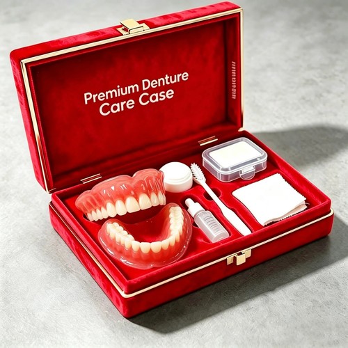 Premium silicone dentures - silicone, kit